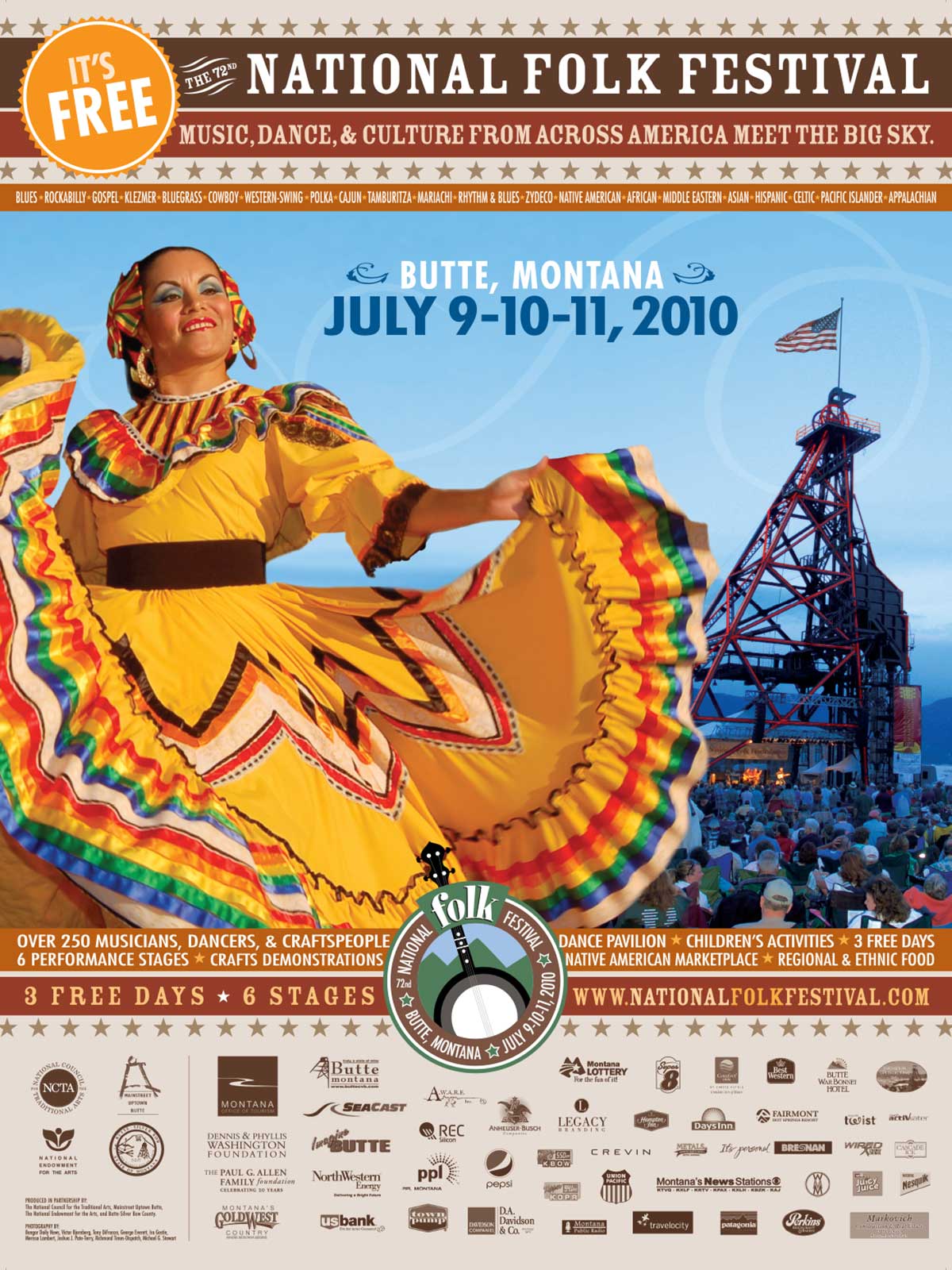 2010 National Folk Festival Poster