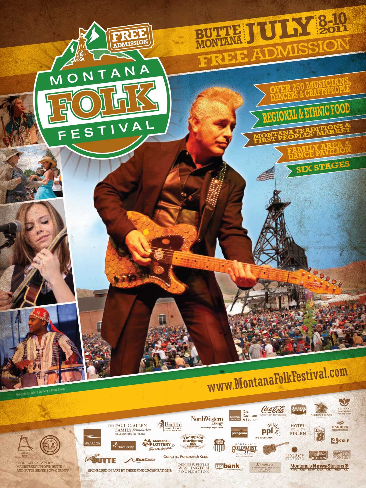 2011 Montana Folk Festival Poster