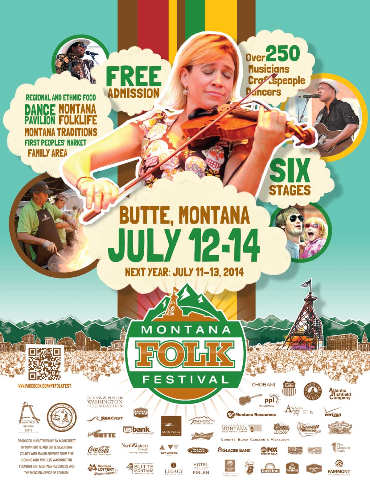 2013 Montana Folk Festival Poster