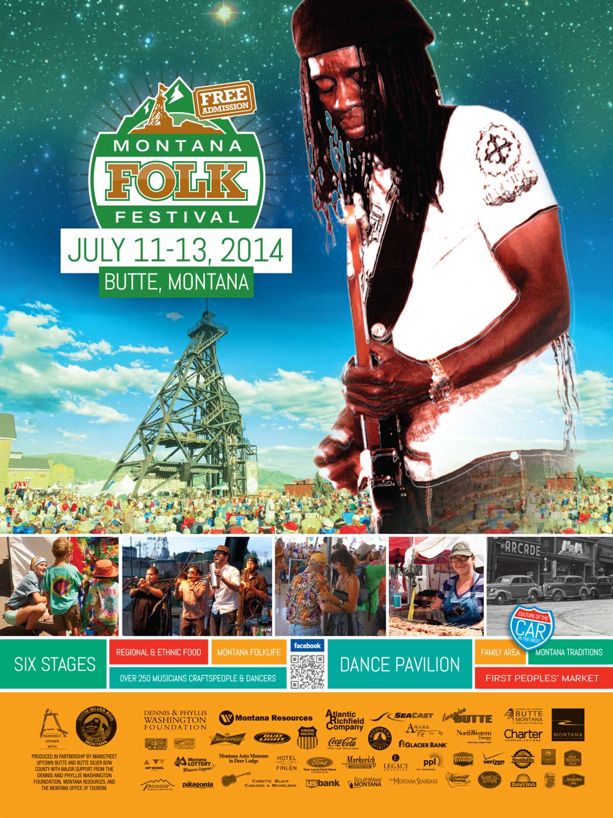 2014 Montana Folk Festival Poster
