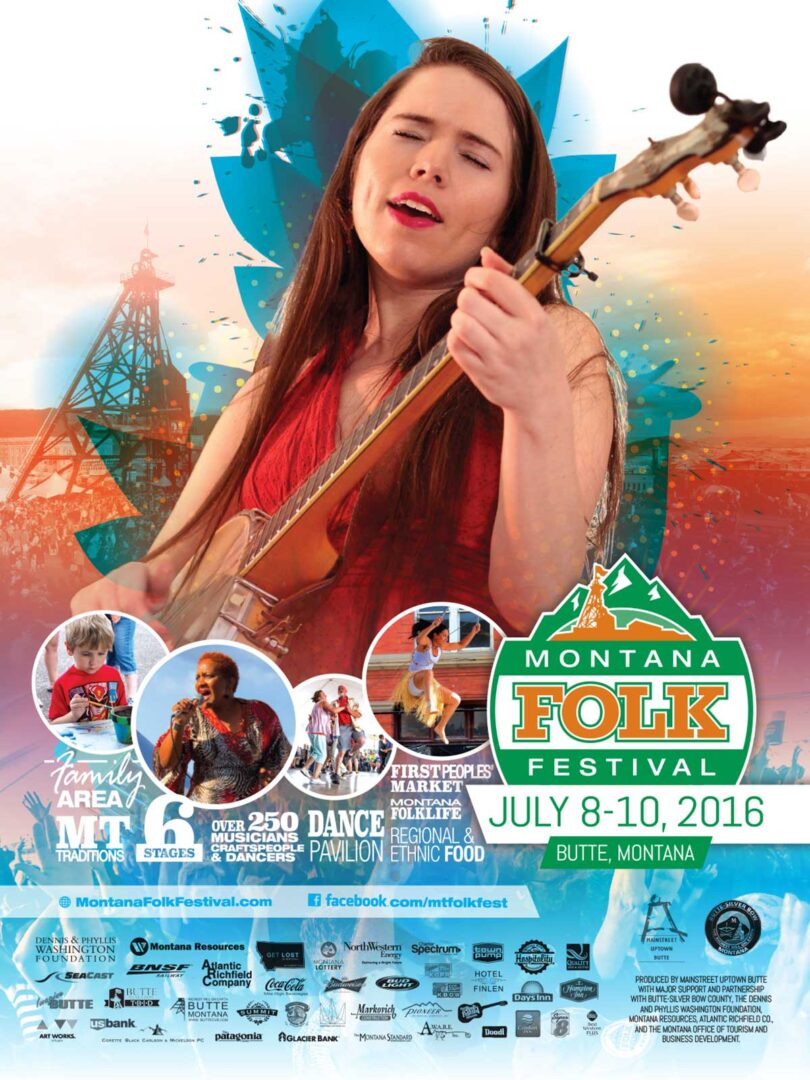 2016 Montana Folk Festival Poster