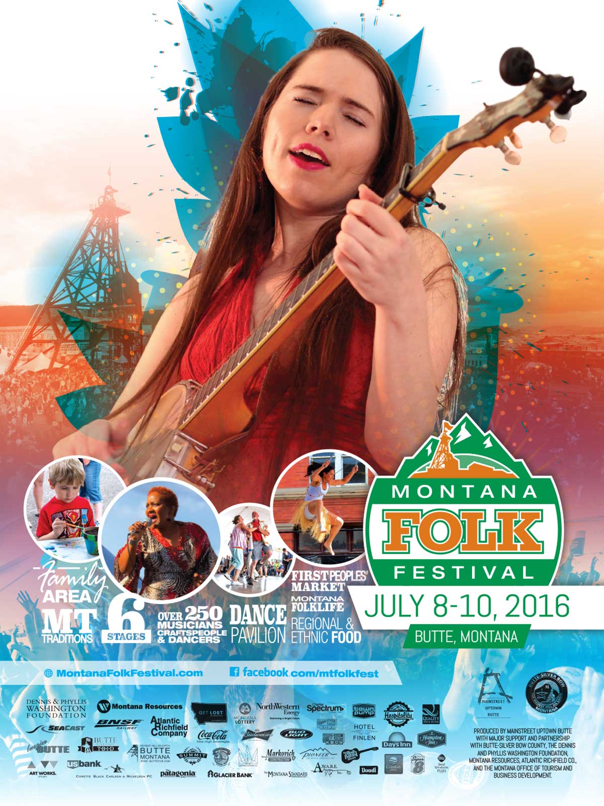 2016 Montana Folk Festival Poster