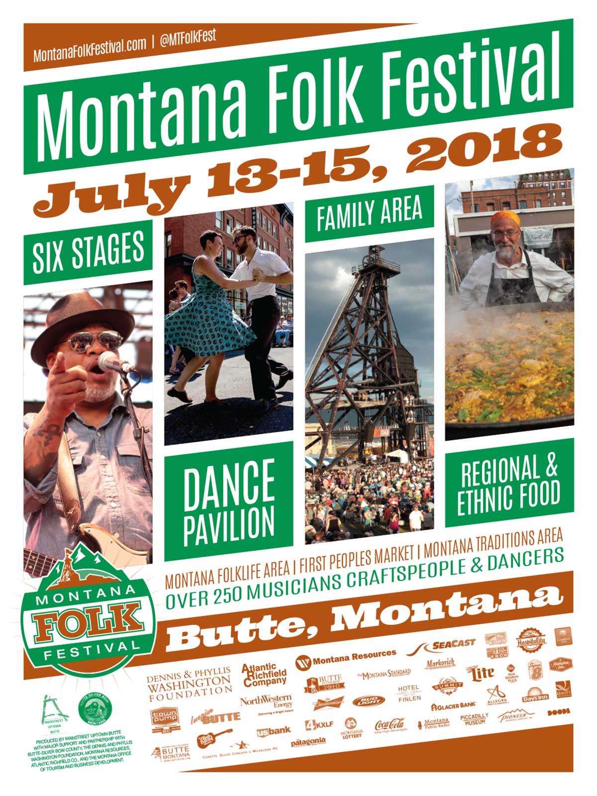 2018 Montana Folk Festival Poster