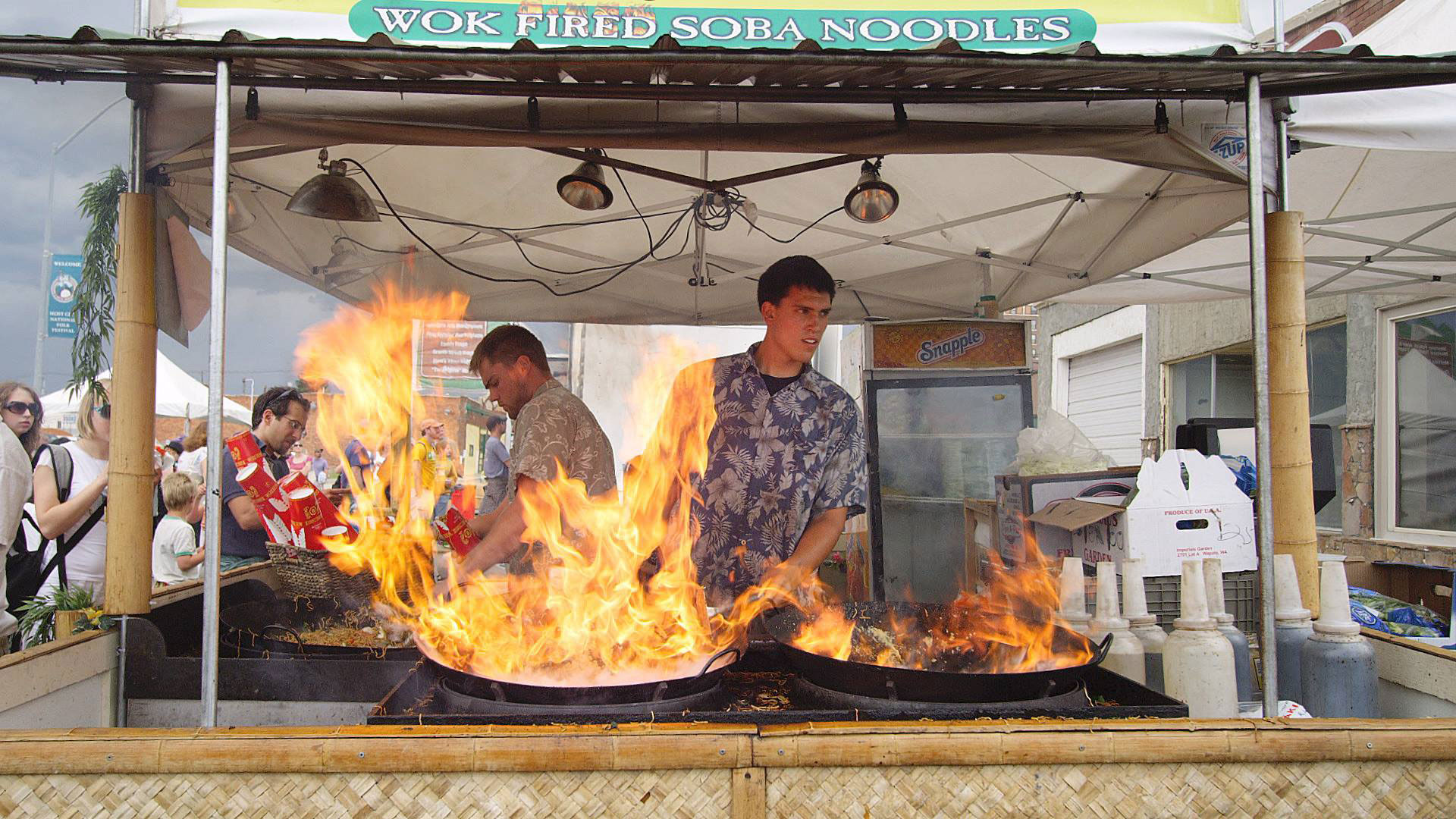 wok fired soba noodles 1920