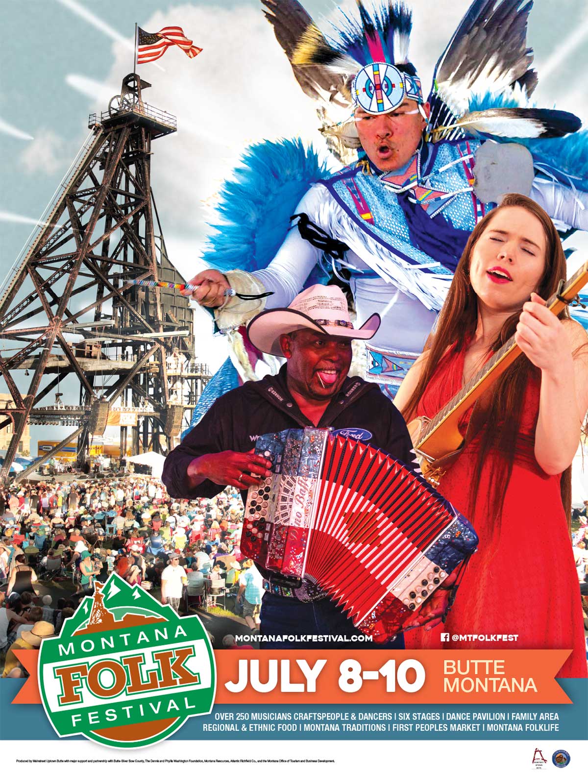 2022 Montana Folk Festival Poster