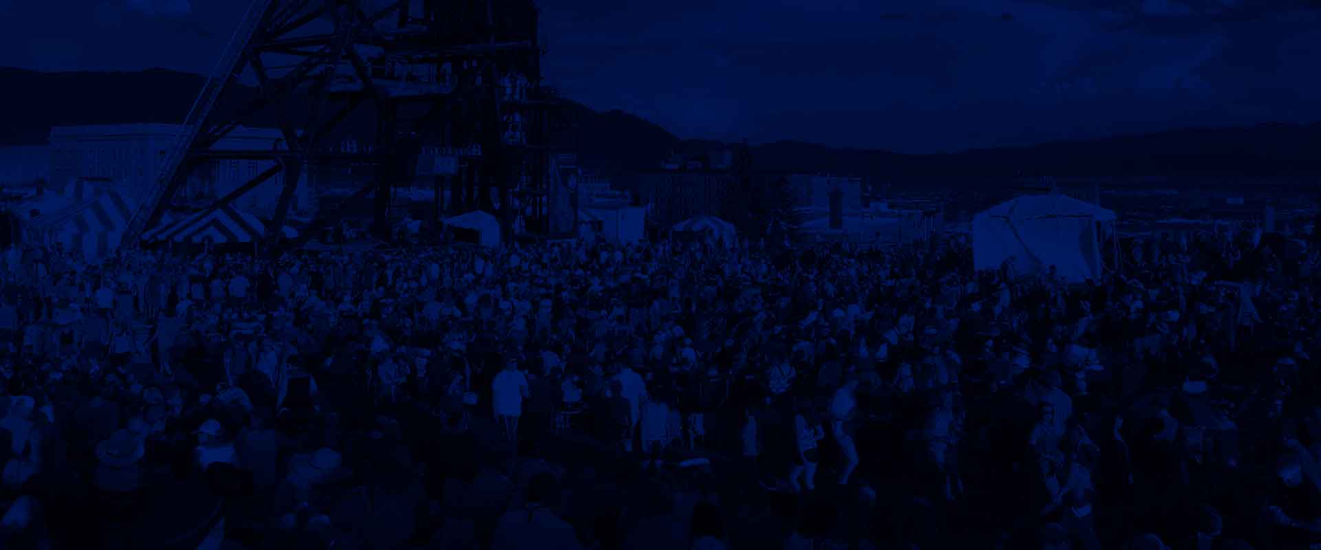 Montana Folk Festival Midnight Blue Background