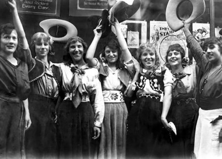 Montana Folklife Ladies With Cowboy Hats