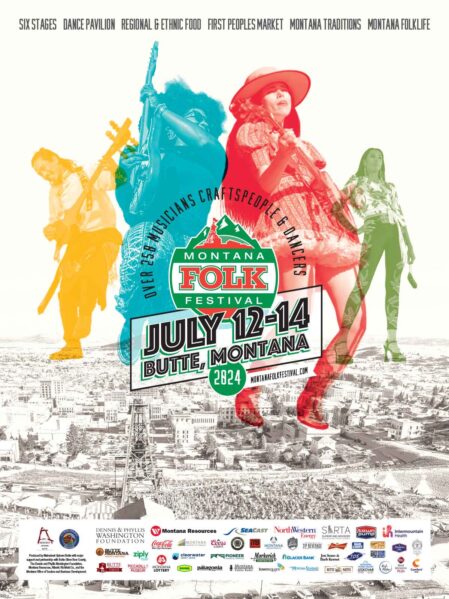 2024 Montana Folk Festival Poster
